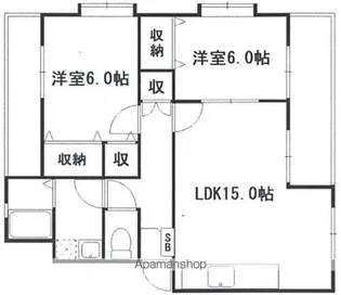 インフィニティ出水Ⅰ【305号室】の間取り