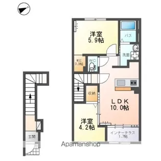 メゾン杉山【2階】の間取り
