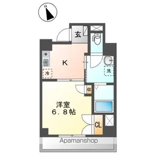 サンパレス【6階】の間取り