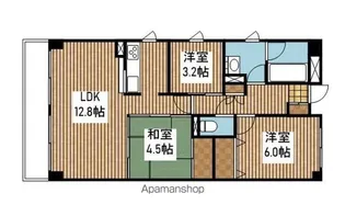 コンフォールプレマ【204号室】の間取り