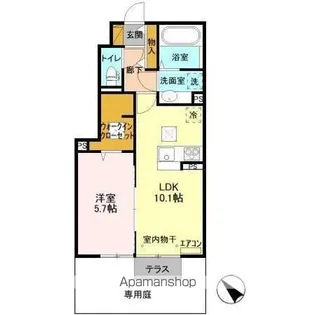 コンフォールコートⅡ【1階】の間取り