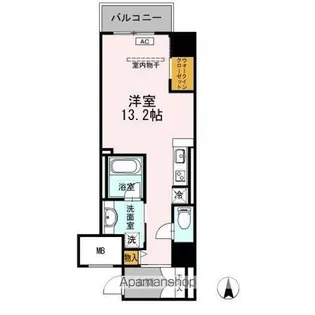御幸レジデンス丸の内【507号室】の間取り