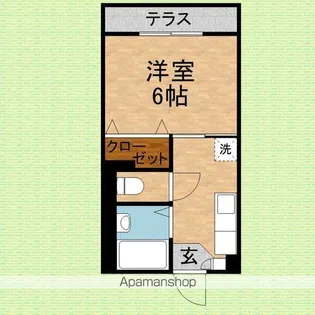 旭ハイツ【2階】の間取り