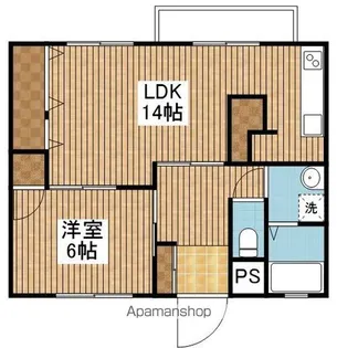 第二グローリーマンション【4階】の間取り