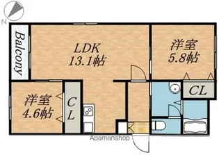 タカラヴェール発寒【1階】の間取り