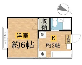 クレスト【2階】の間取り