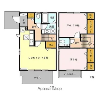 プラムツリー【1階】の間取り