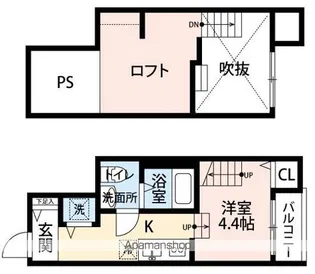 SORRISO VITA諸岡【103号室】の間取り
