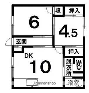 松金ハイツ【D号室】の間取り
