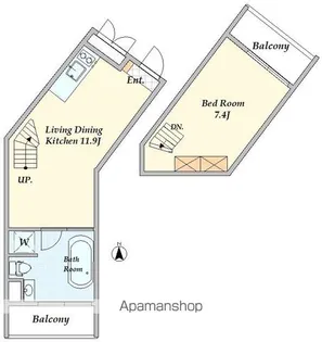 COMS UEHARA【4階】の間取り