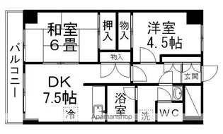 ロイヤルヒルズ柳生Ⅱ【4階】の間取り