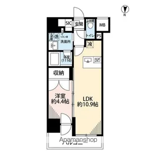 プレール・ドゥーク亀戸Ⅵ【11階】の間取り