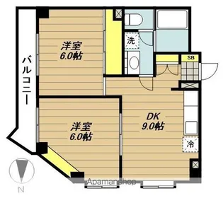 ルクソール・N【202号室】の間取り