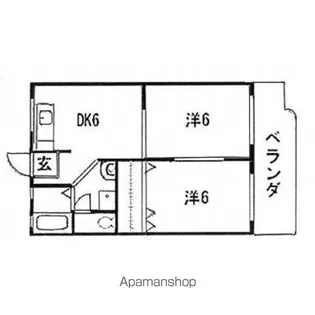 アメニティパレスTABATA【205号室】の間取り