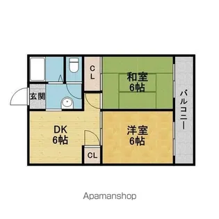 ハイツパークサイド【302号室号室】の間取り