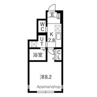 ラフィーネ【A-103号室】の間取り