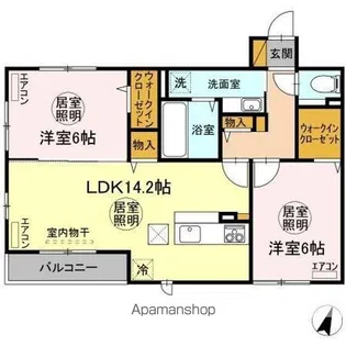 GRAND WINDS TSUKUBA Ⅶ【1階】の間取り