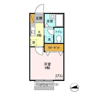 コリンヌ谷津【1階】の間取り