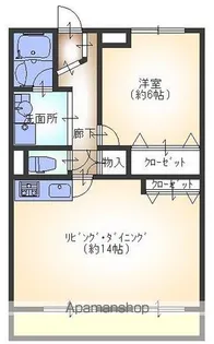 プレステージ緑町イースト【402号室】の間取り