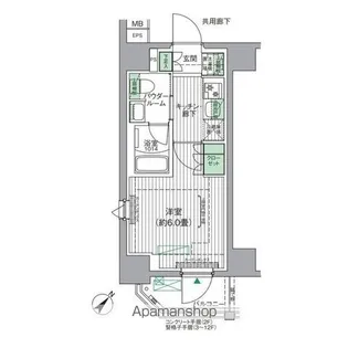 BPRレジデンス青砥【9階】の間取り