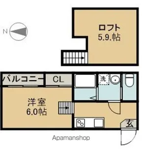 ハーモニーテラス十番町【1階】の間取り