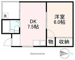 セントラルハイツ【202号室】の間取り