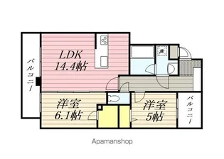 弥生なつめビル【1階】の間取り