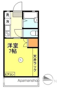 ヴィラ一の宮【106号室】の間取り