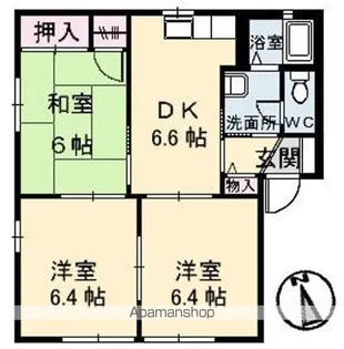 フォーレス中村【1階】の間取り