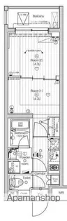 PREMIUM CUBE 東中野【1階】の間取り