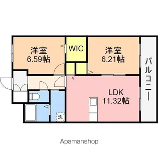 ヴィラノーブル【3階】の間取り