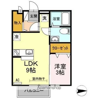 アランフェス羽島【1階】の間取り