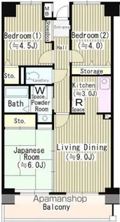 クリケットヒル富ヶ谷【2階】の間取り