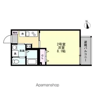 ベイルーム川崎小田栄FRAGANCIA【1階】の間取り