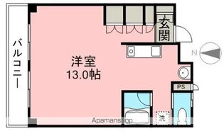 ザ・グローバル・ウエスト【351号室】の間取り