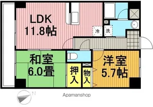 エクセラン東松戸【2階】の間取り