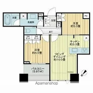 シティタワー有明【32階】の間取り