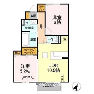 ルミナス【1階】の間取り