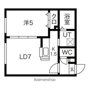 クリスタルN9【1階】の間取り
