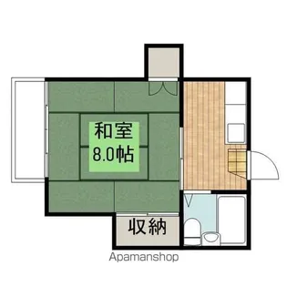 第3伸陽閣【6号室】の間取り