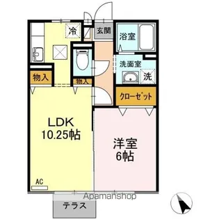 カーサ・ボナール【1階】の間取り