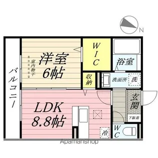イヴェール【1階】の間取り