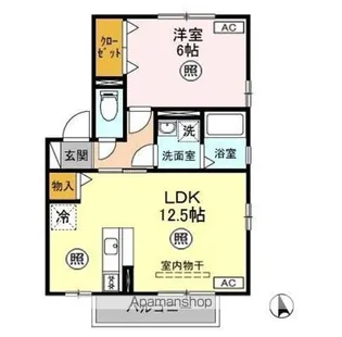 パルフィールド【2階】の間取り