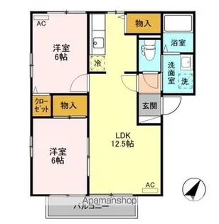 ロイヤルバレー田島【2階】の間取り