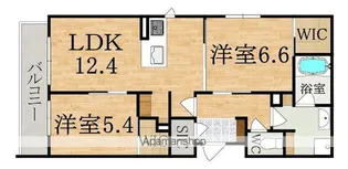 SHAMAISON GRANDE 北郡山(シャーメゾン グランデ【2階】の間取り