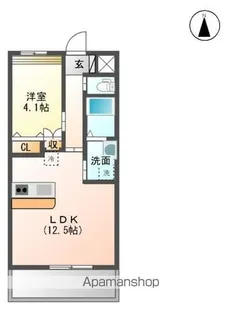 ヴィオーラ美田園【2階】の間取り