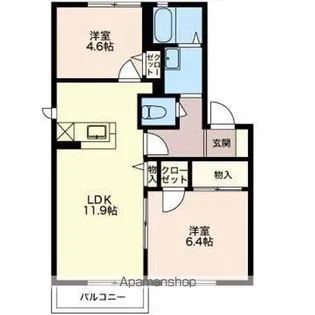サンミッシエルユウ【1階】の間取り
