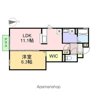 千葉県千葉市中央区東千葉1丁目【アパート】の間取り