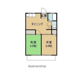 シティハイムティアラ【2階】の間取り