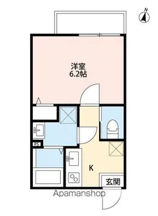 ラフレーズゆりの木【2階】の間取り